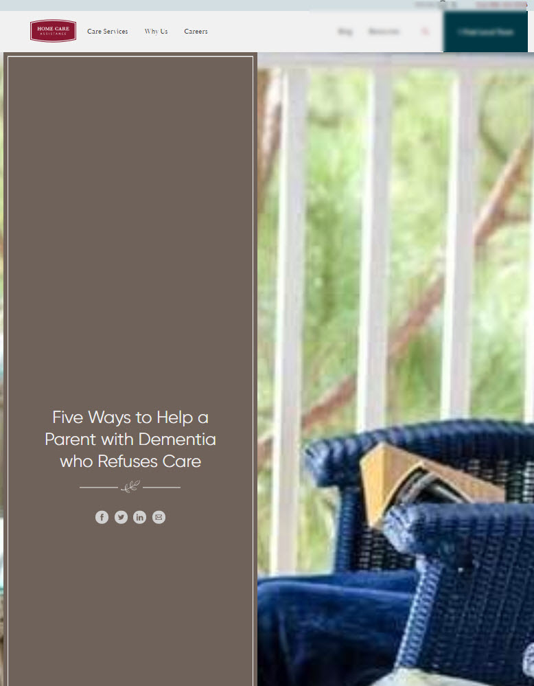 Five Ways to Help a Parent With Dementia Who Refuses Care