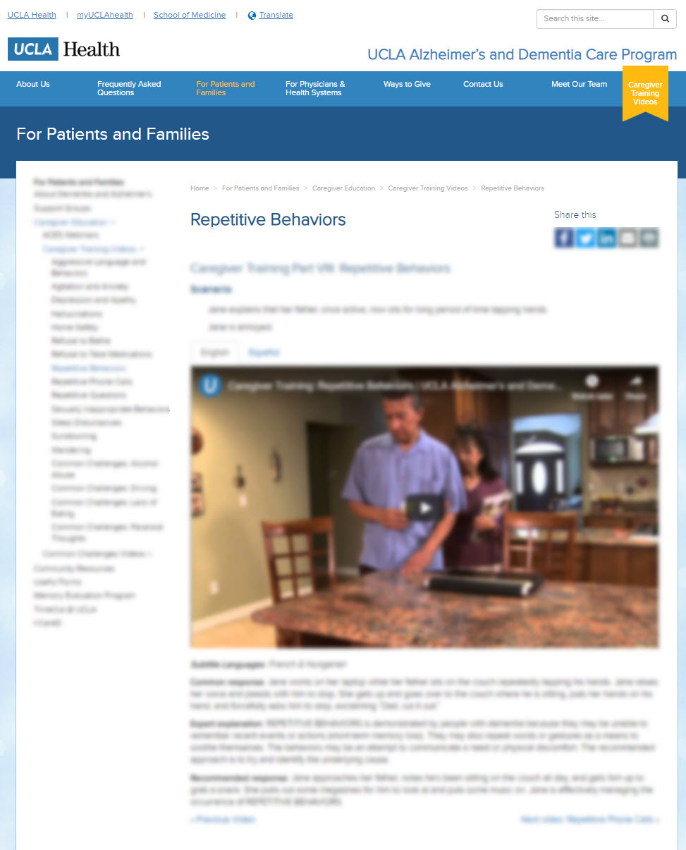 Repetitive Behaviors