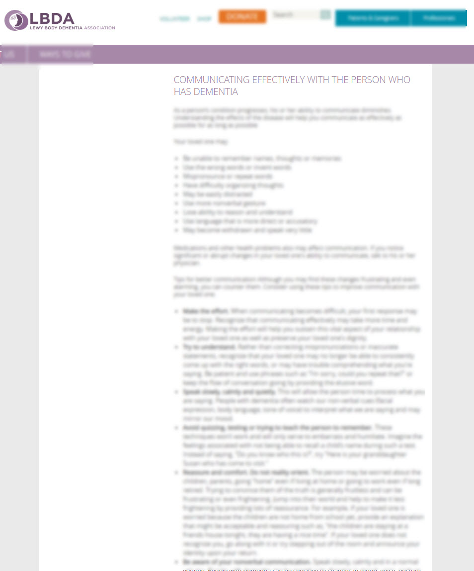 Understanding Behavioral Changes in Dementia