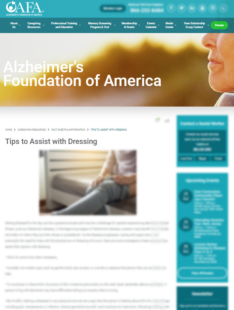 Tips to Assist with Dressing