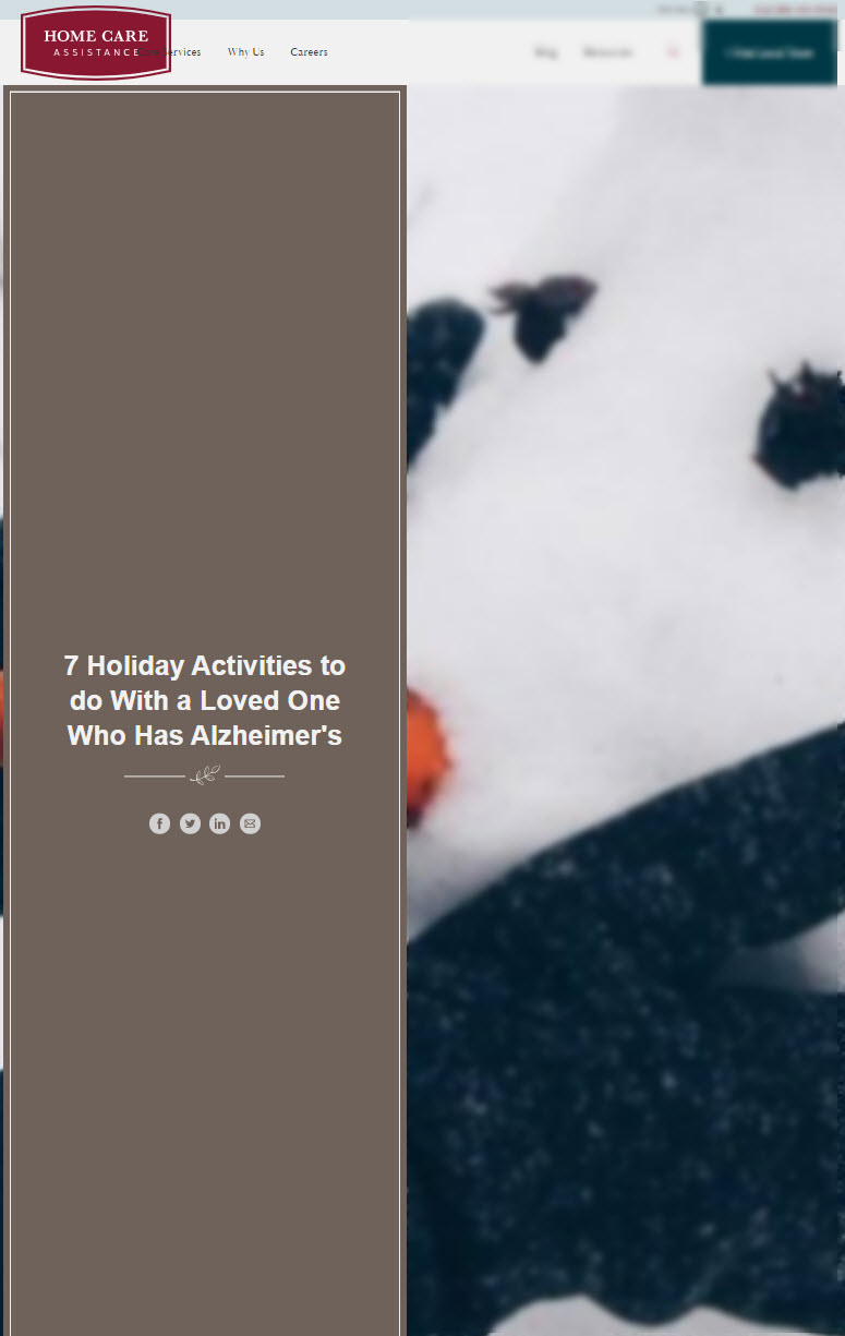 7 Holiday Activities To Do With a Loved One Who Has Alzheimer’s