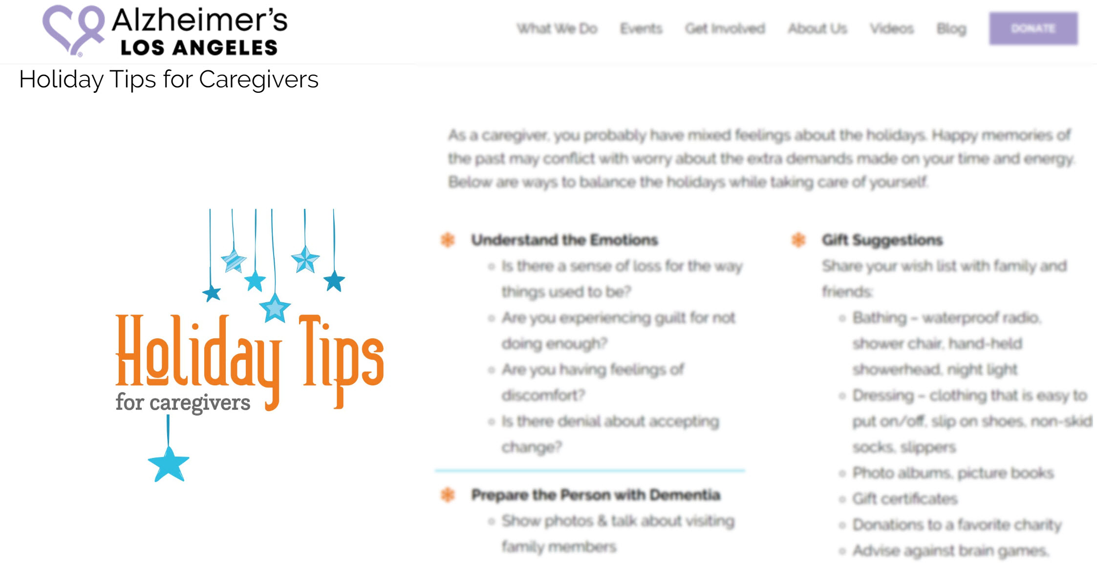 Holiday Tips for Caregivers