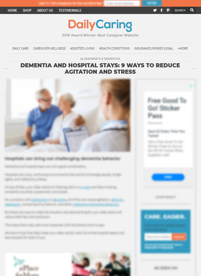 9 Ways to Make Hospital Visits Easier for Senior With Dementia