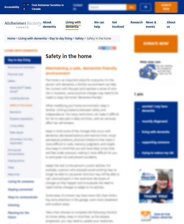 Safety in the Home