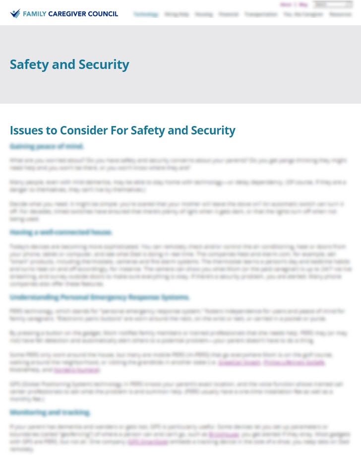 Safety and Security