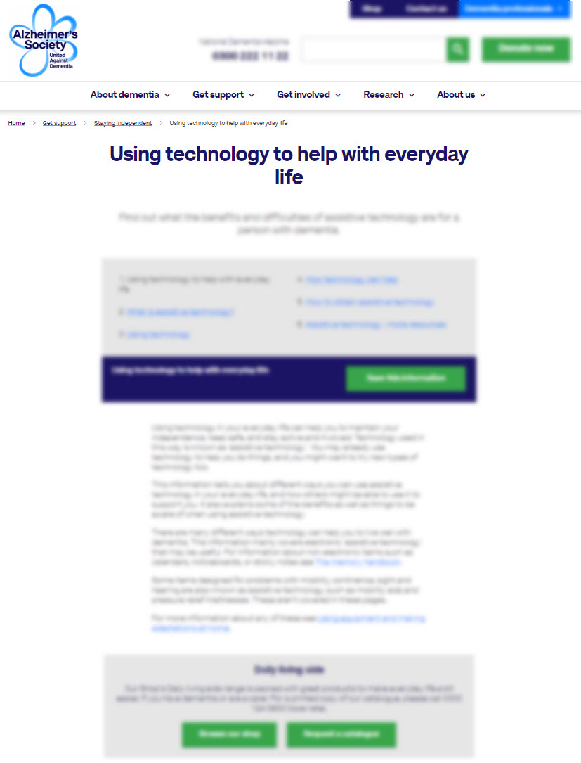 Using Technology to Help With Everyday Life