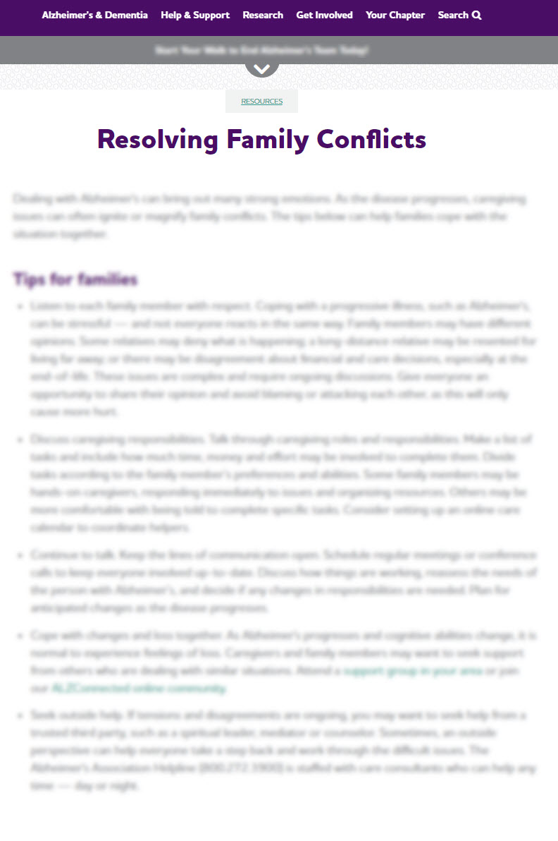Resolving Family Conflicts