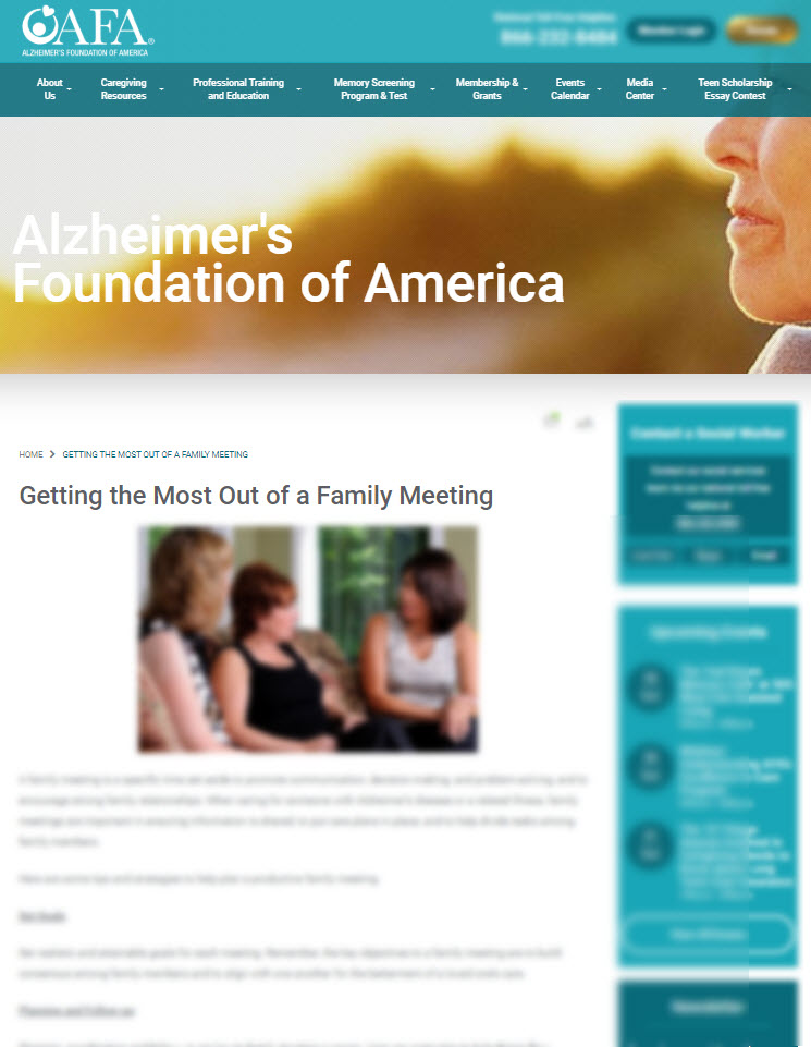 Getting the Most Out of a Family Meeting