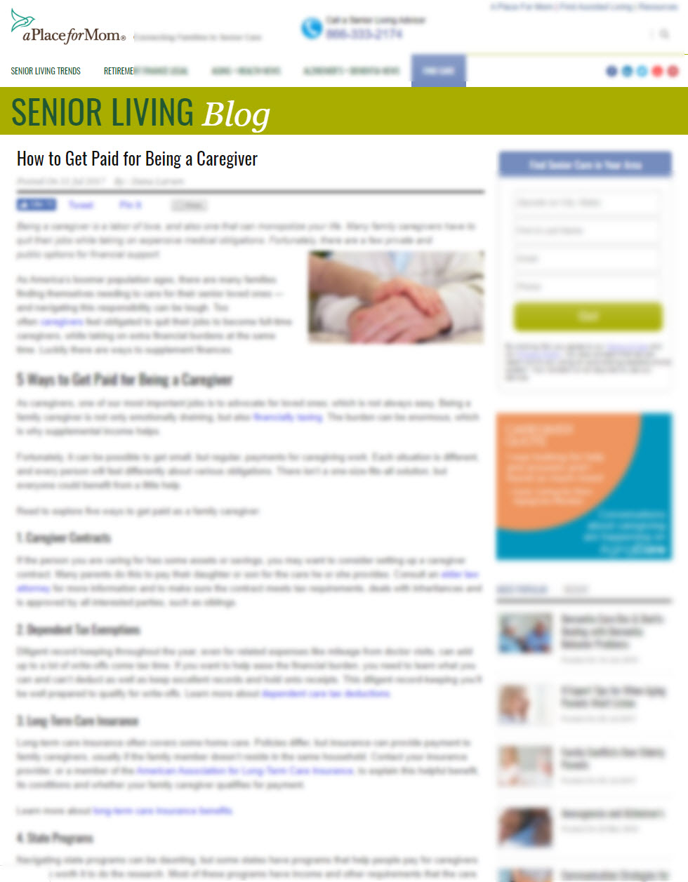 How to Get Paid for Being a Caregiver