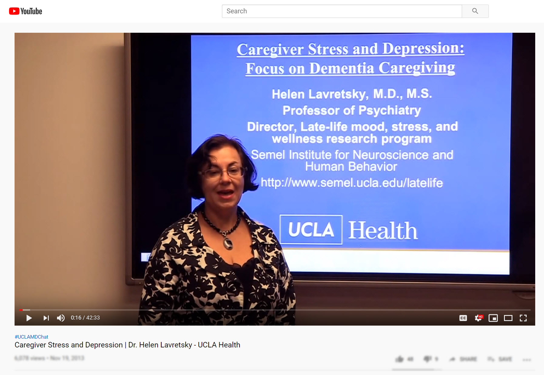 Caregiver Stress and Depression